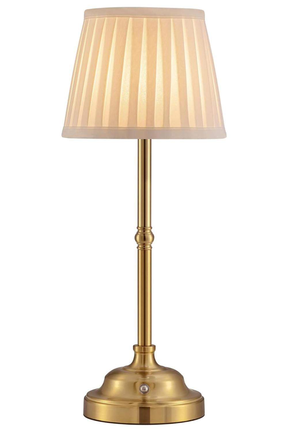 Rechargeable lamp shade top
